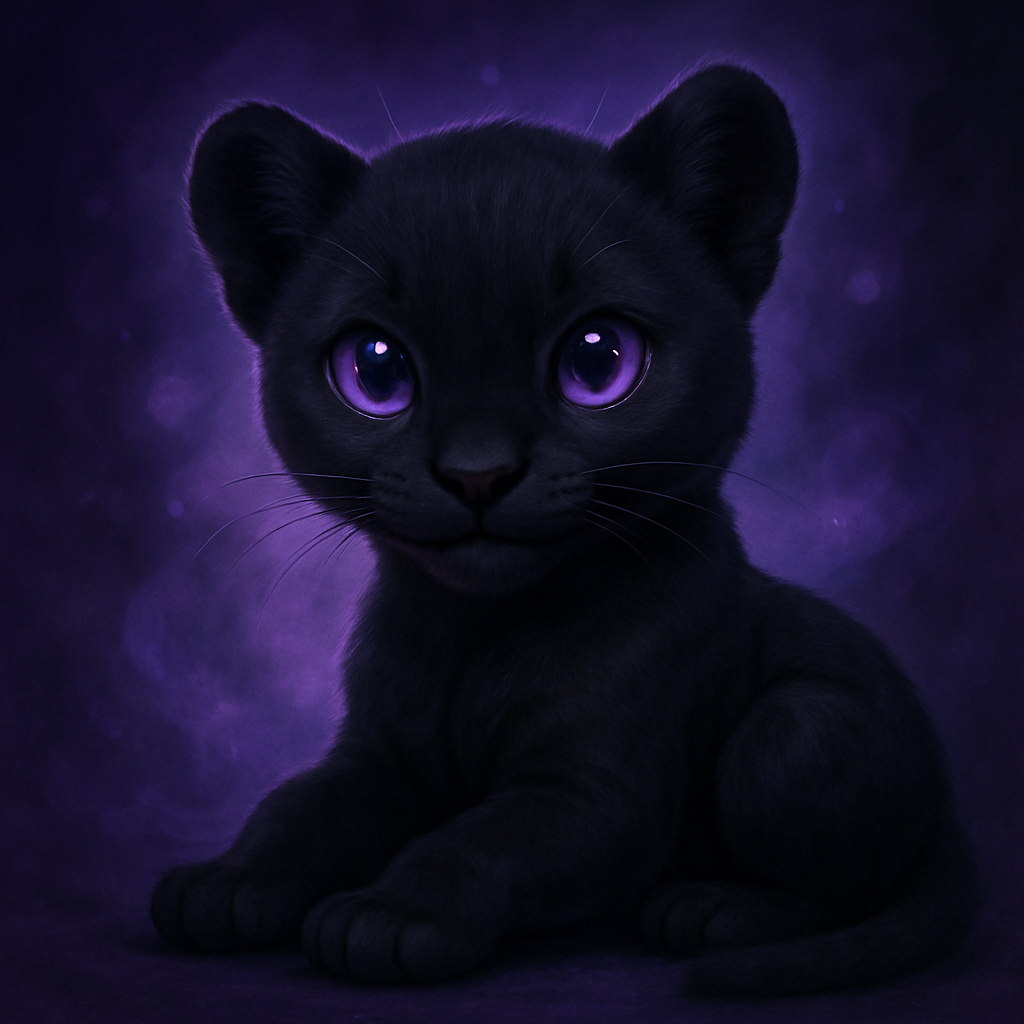 Black panther portrait